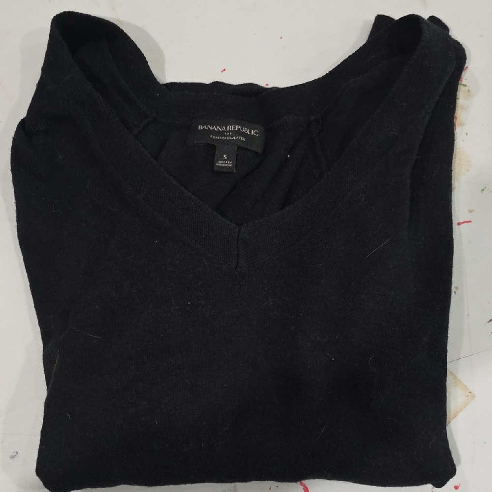 Banana Republic Classic Black Knit Top